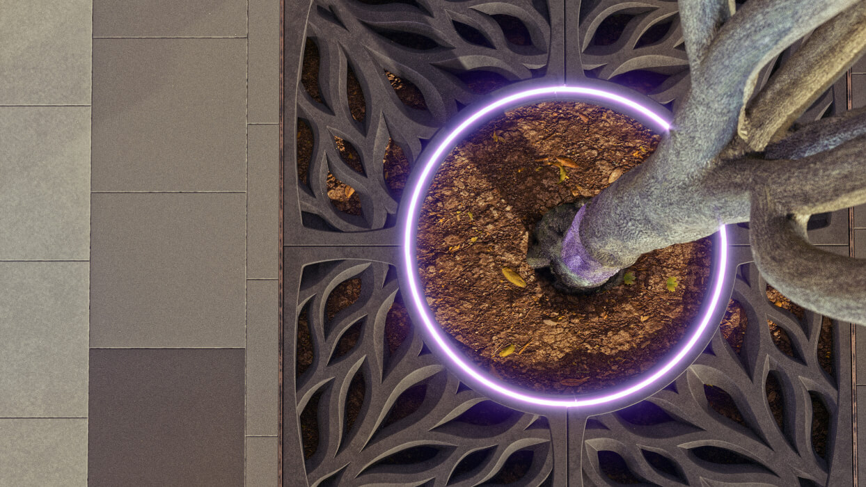 Приствольная решетка для дерева ZKING CRUST 1.2х1.2м Черная в Электростали фото