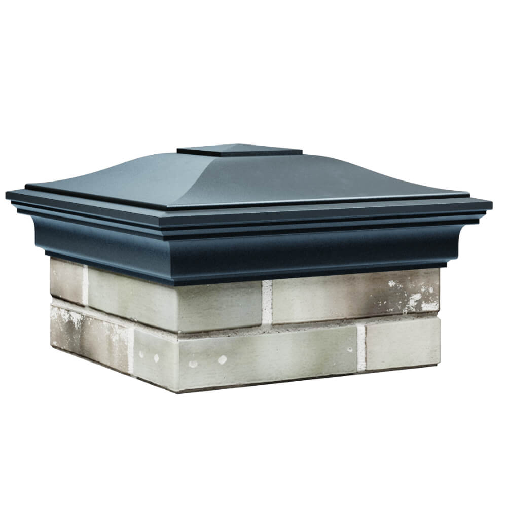 Колпак Zking Монблан Серый на столб 1.5х1.5 кирпича (385х385мм) в Электростали фото