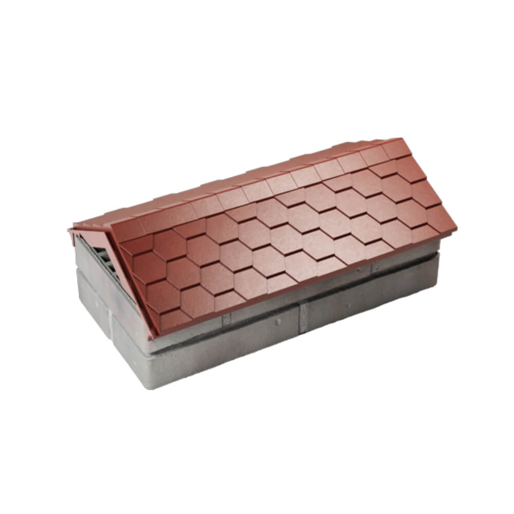 Парапет Zking Эверест Красный с посадкой на 1 кирпич (200/225/255мм) в Электростали фото