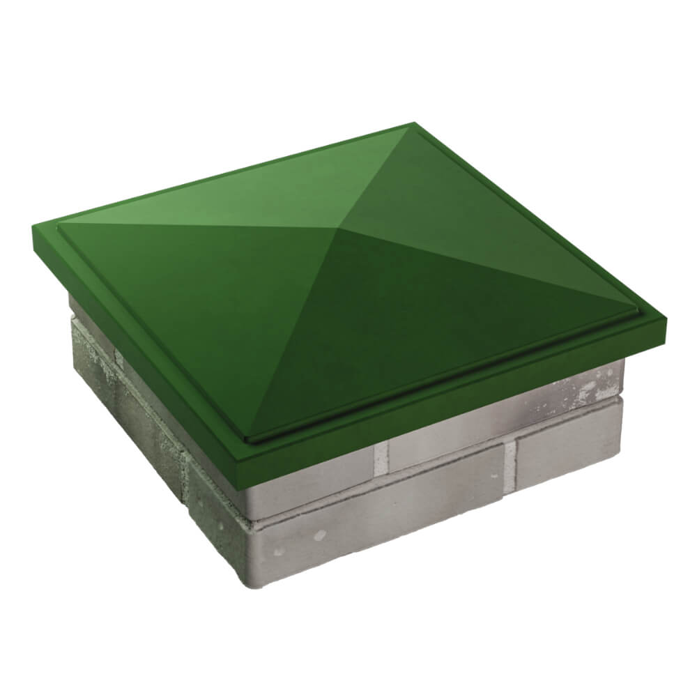 Колпак Zking БонаМоно Зеленый на столб 1.5х1.5 кирпича (385х385, 400х400мм) в Электростали фото