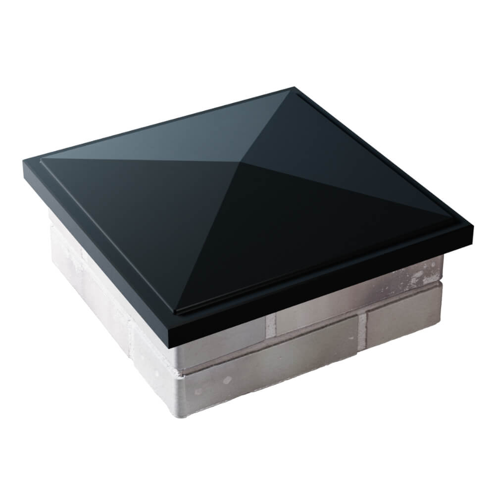 Колпак Zking БонаМоно Черный на столб 1.5х1.5 кирпича (385х385, 400х400мм) в Электростали фото