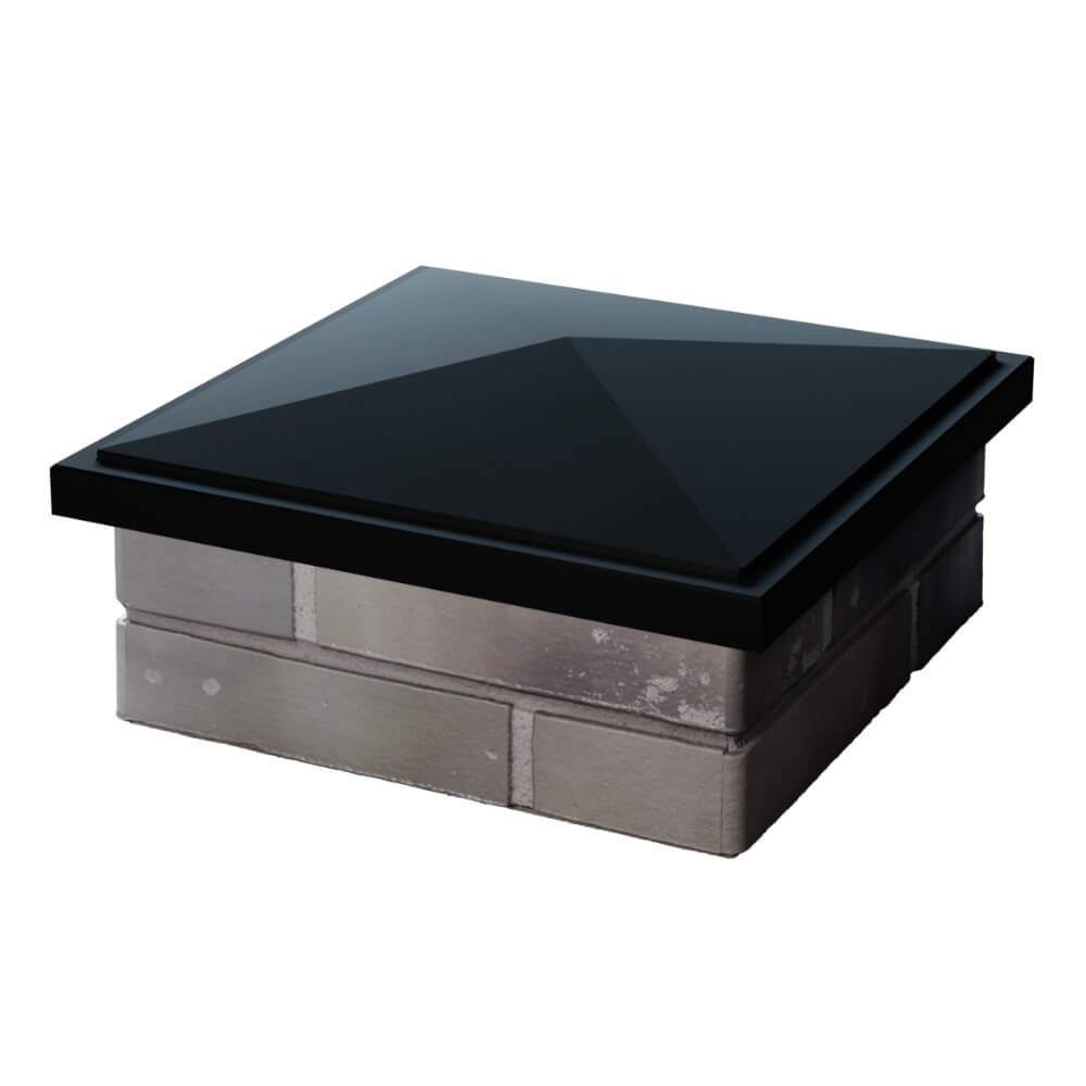 Колпак Zking БонаМоно Черный на столб 1.5х1.5 кирпича (385х385, 400х400мм) в Электростали фото