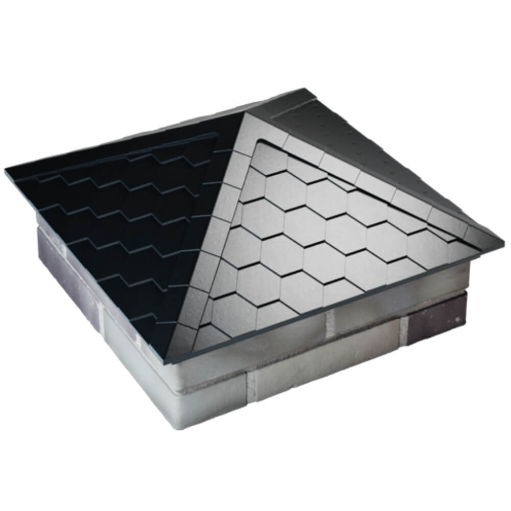 Колпак Zking Эверест Черный на столб 2х2 кирпича (535х535мм) Электросталь фото