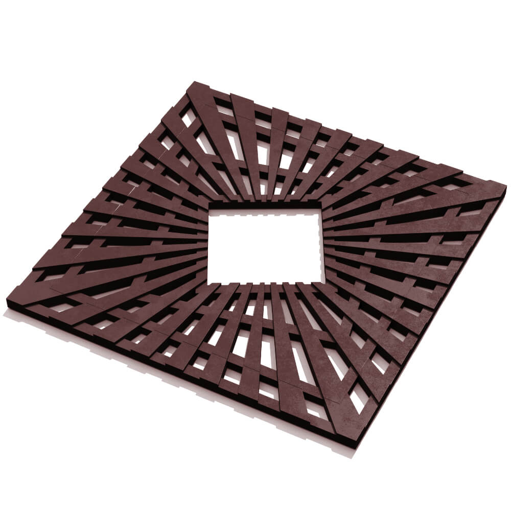 Приствольная решетка для дерева ZKING ATMOSPHERE 1.2х1.2м Коричневая в Электростали фото