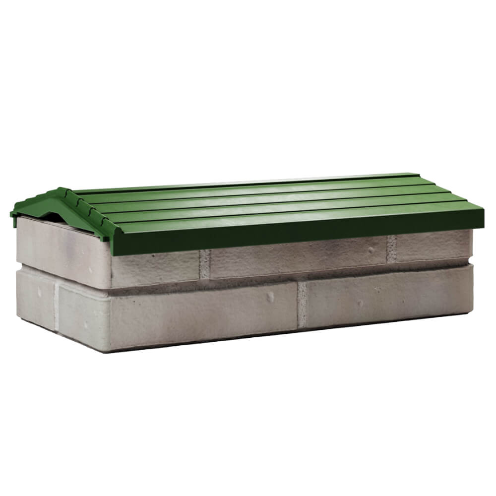 Парапет Zking Бона ХайТек Зеленый с посадкой на 1 кирпич (200/225/255мм) Электросталь фото