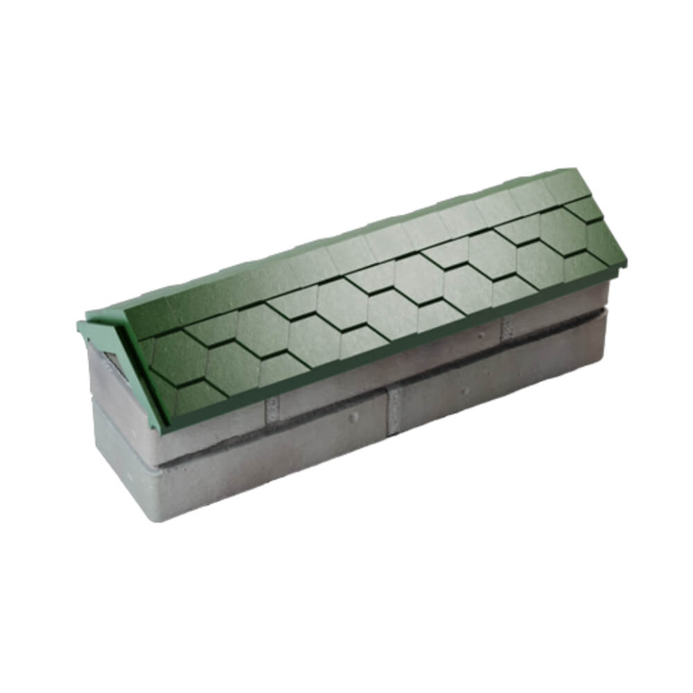 Парапет Zking Эверест Зеленый с посадкой на 0.5 кирпича (130мм) в Электростали фото