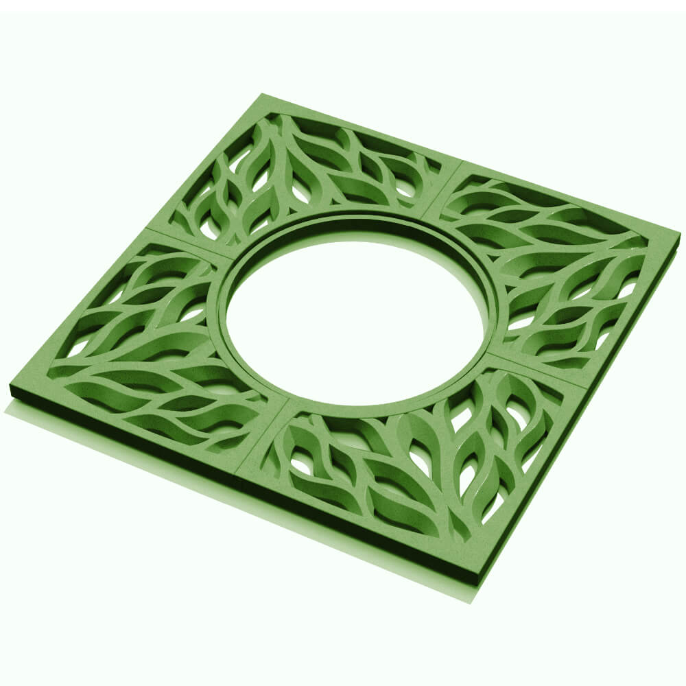 Приствольная решетка для дерева ZKING CRUST 1.2х1.2м Зеленая в Электростали фото