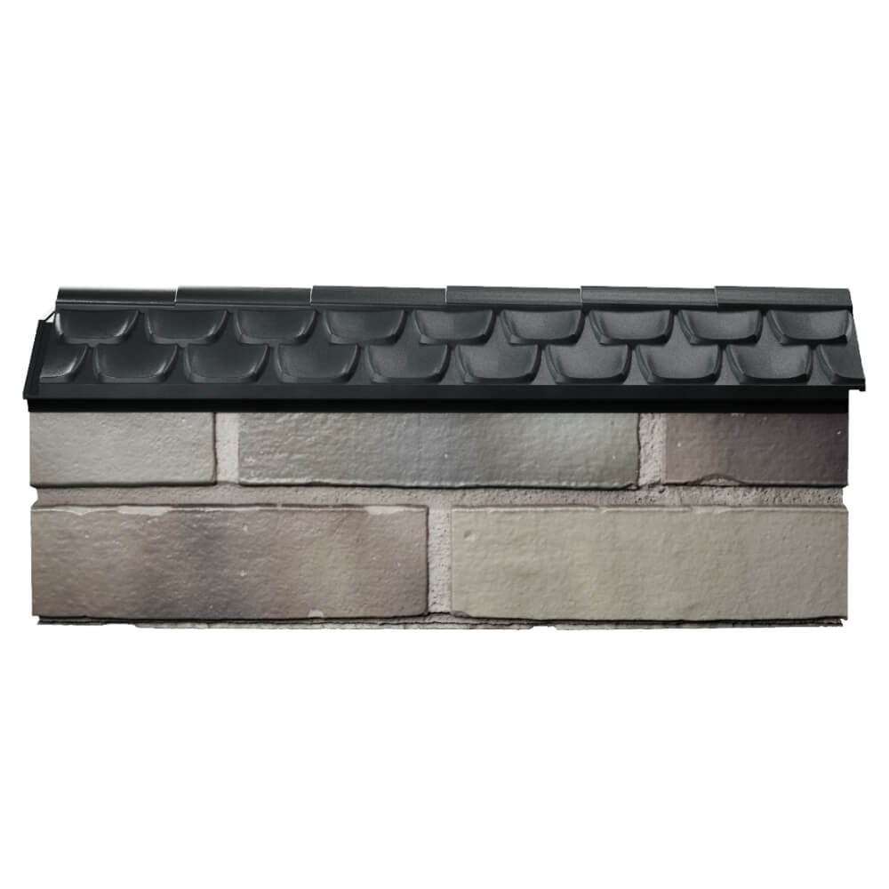 Парапет Zking Эльбрус Черный с посадкой на 0.5 кирпича (130мм) в Электростали фото