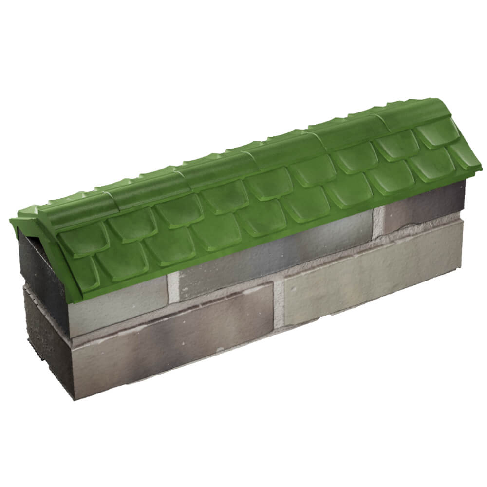 Парапет Zking Эльбрус Зеленый с посадкой на 0.5 кирпича (130мм) в Электростали фото